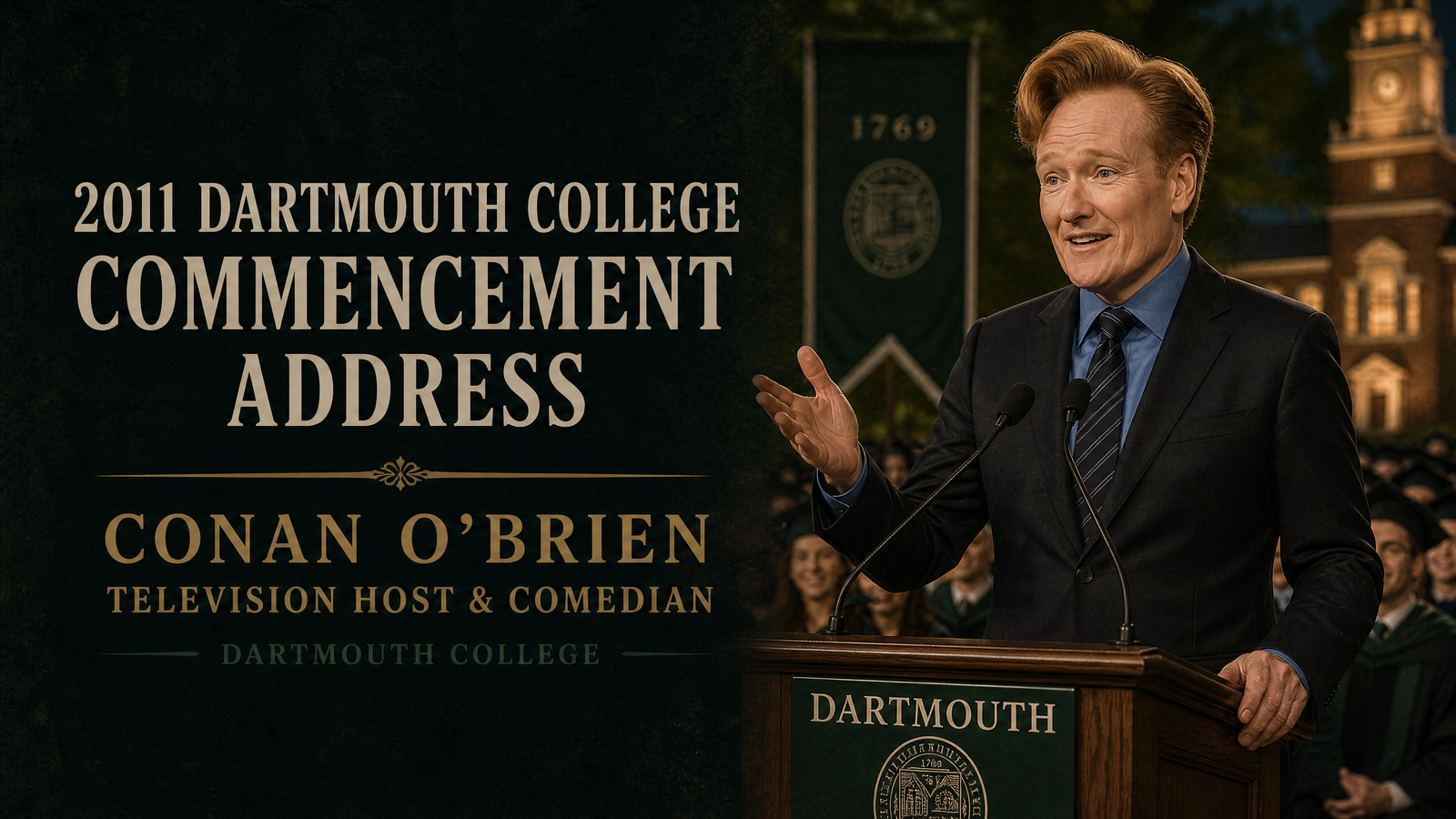 2011 Dartmouth College Commencement Address — Conan O'Brien