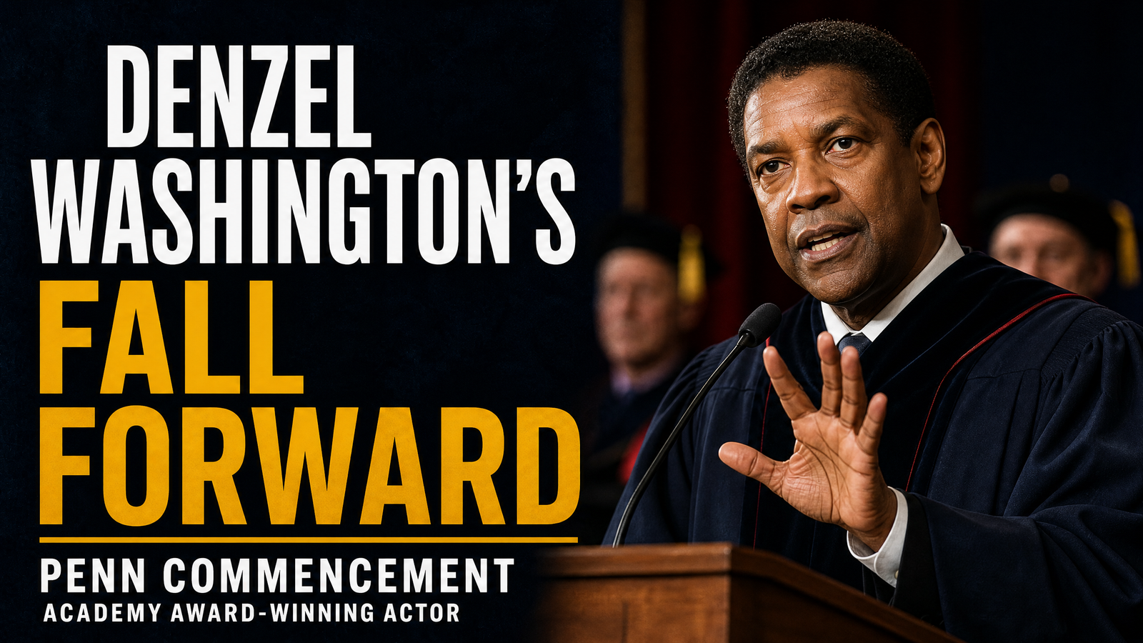 Fall Forward (Penn Commencement) — Denzel Washington